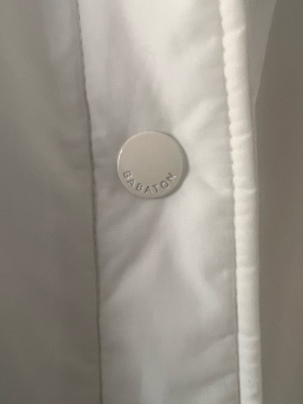 Babaton Merit Jacket - Insulated Vegan Down shacket - white light birch colour - Picture 7 of 11